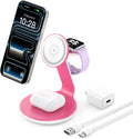 3-In-1 Magnetic Wireless Charger Compatible with Magsafe Charger | Fast Charger Stand for Iphone 17 16 15 14 13 12 Pro Max,Wireless Charger for Iwatch Series,For Airpods Pro/4/3/2