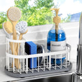 Sink Caddy Kitchen Sink Organizer, Sponge & Brush Holder, Stone Drying Mat | Space-Saving Sink Sponge Holder with Full-Size Tool Storage, Fits Most Sinks, Kitchen Sink Accessory and Countertop Organizer